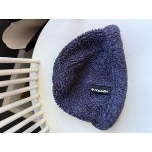 Navy Columbia Fleece Beanie Hat